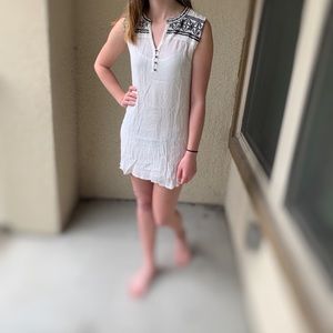 Sheer white dress with slip included